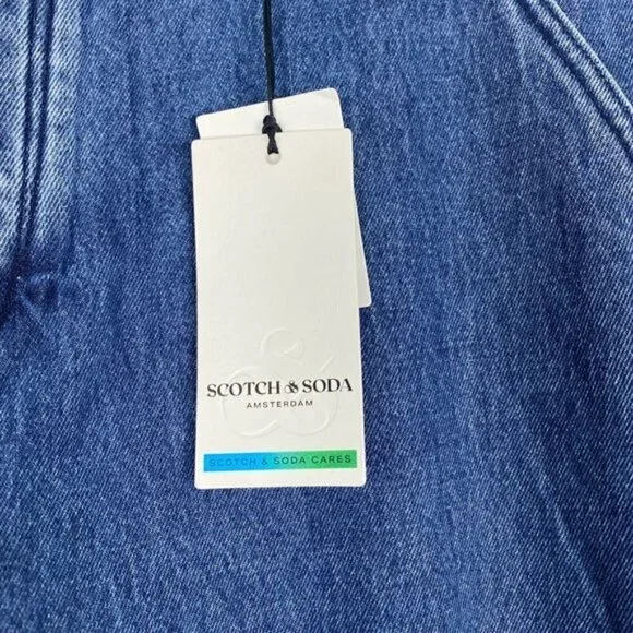 Scotch & Soda The Verve Straight Leg Relaxed Utility Fit embroidered Jeans 36 32 - Picture 15 of 16